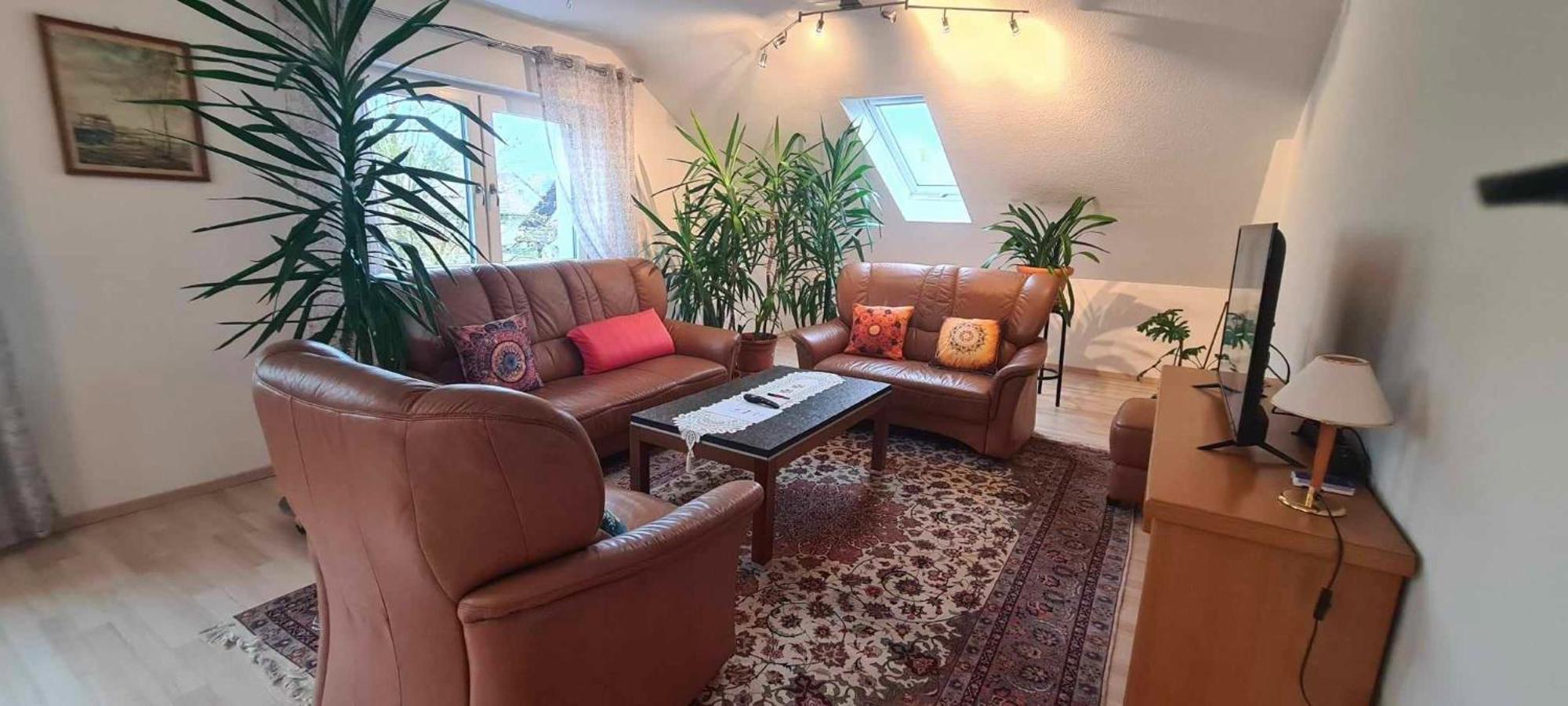 Gemuetliche 120 Qm Ferienwohnung Mit Balkon Adelsdorf Buitenkant foto