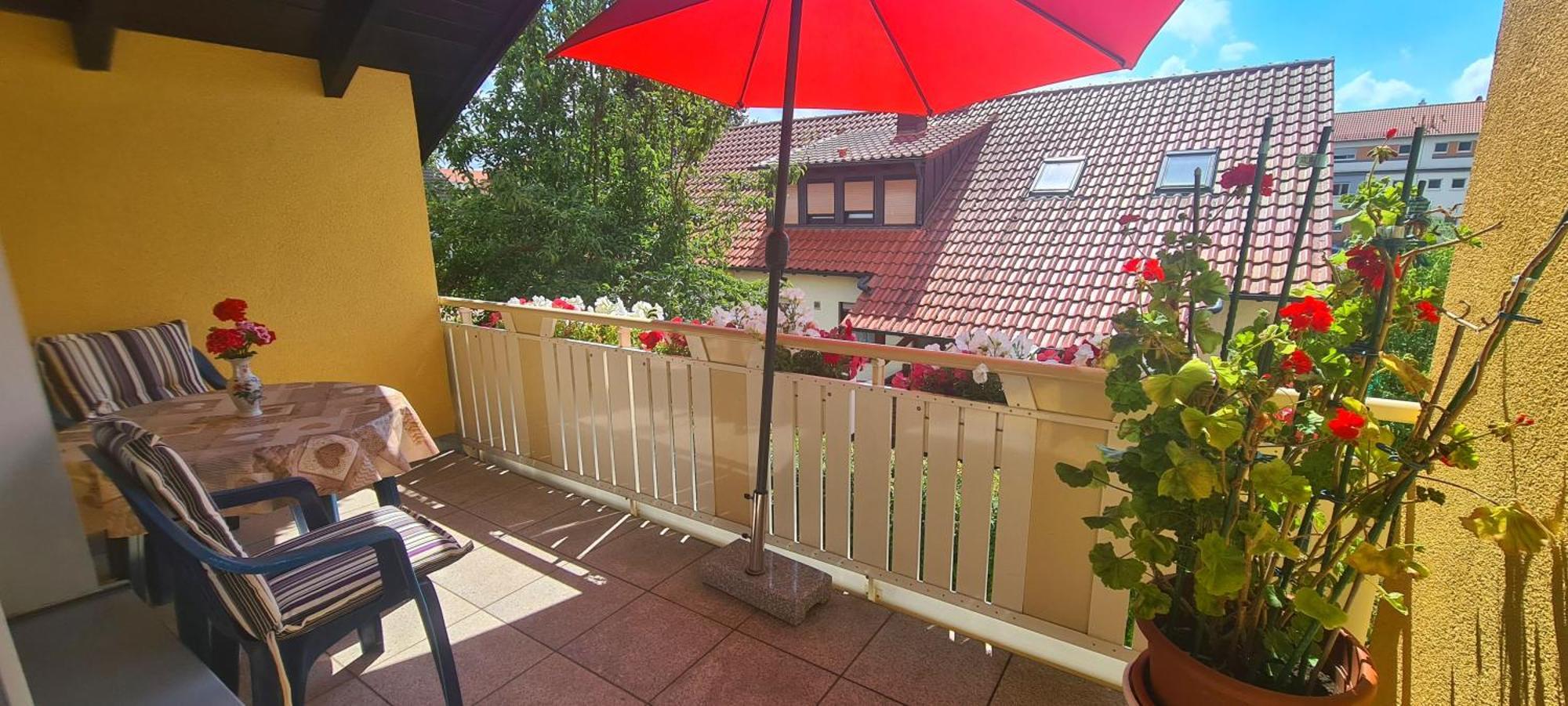 Gemuetliche 120 Qm Ferienwohnung Mit Balkon Adelsdorf Buitenkant foto